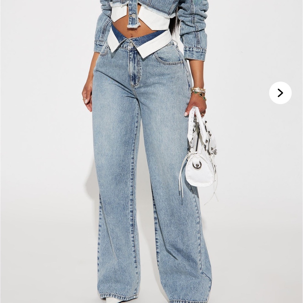 Fashion Nova Light Blue Flare Jeans